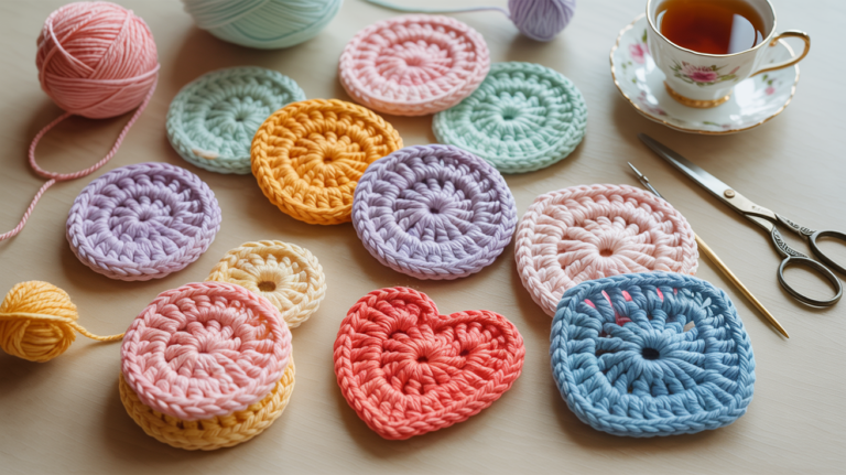 10 schöne Untersetzer Häkeln Ideen