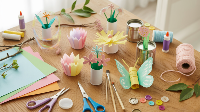 15 wunderschöne Ideen zum Frühling basteln mit Kindern