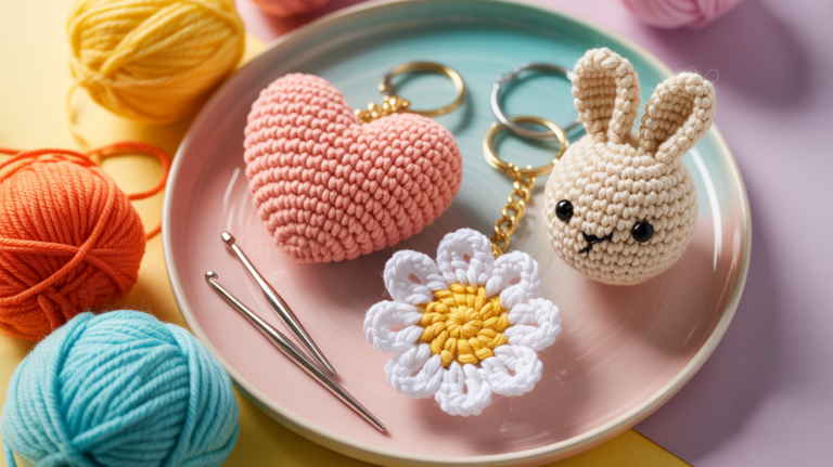 10 schöne Schlüsselanhänger häkeln Ideen