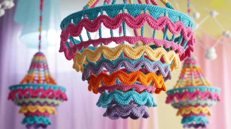 10 schöne Kronleuchter Häkeln Ideen