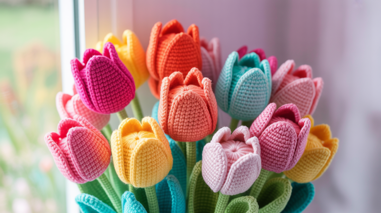 10 schöne Tulpen Häkeln Ideen