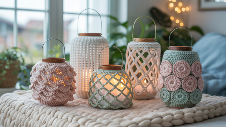 10 schöne Windlicht Häkeln Ideen