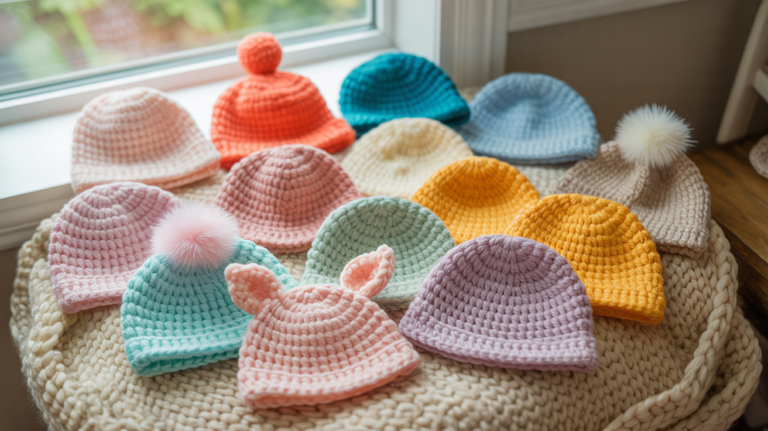 10 schöne Baby Mütze Häkeln Ideen