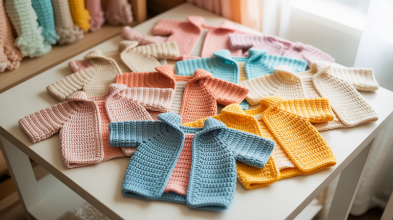 10 schöne Babyjacke Häkeln Ideen