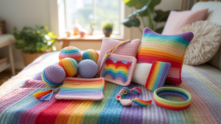 10 schöne Regenbogen Häkeln Ideen