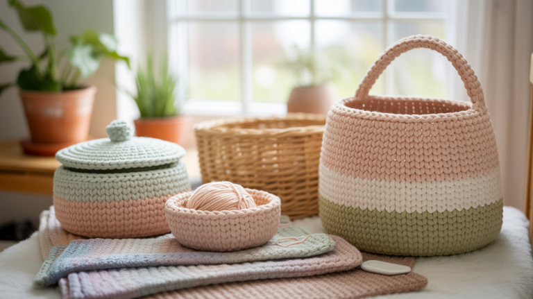 10 schöne Aufbewahrung Häkeln Ideen