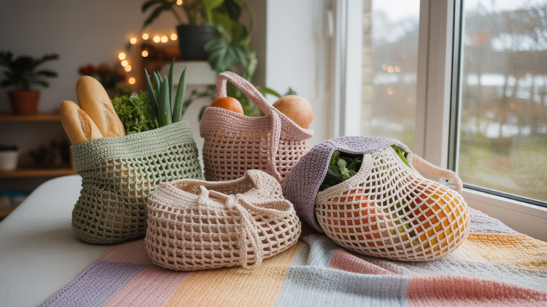 10 easy net bag crochet ideas