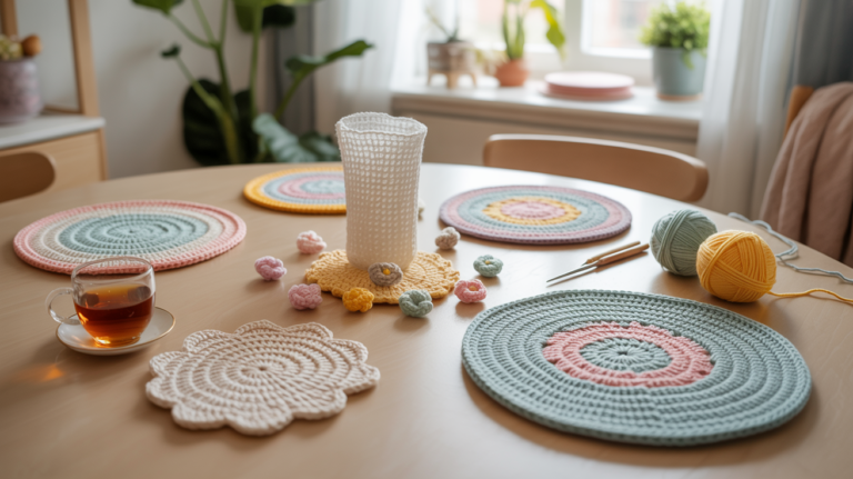 10 schöne Tischdeko Häkeln Ideen