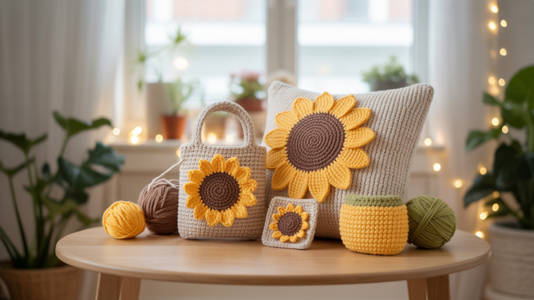 10 schöne Sonnenblume Häkeln Ideen