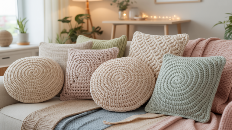 10 schöne Sitzkissen Häkeln Ideen
