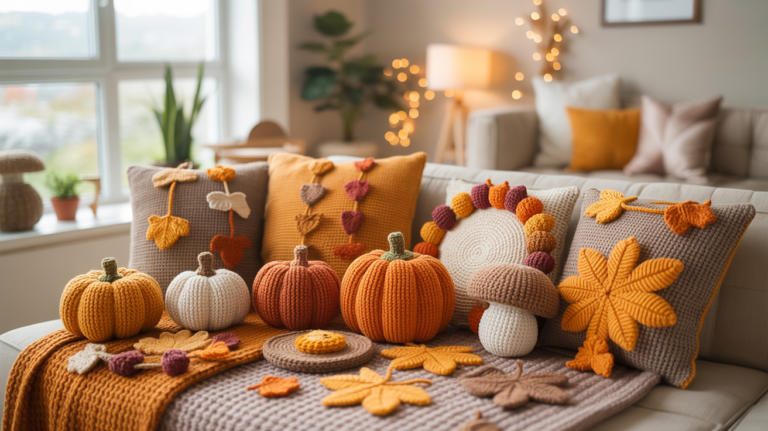 10 schöne Herbstdeko Häkeln Ideen