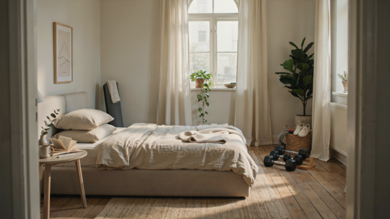 8 Fitness Ecke Ideen fürs Schlafzimmer