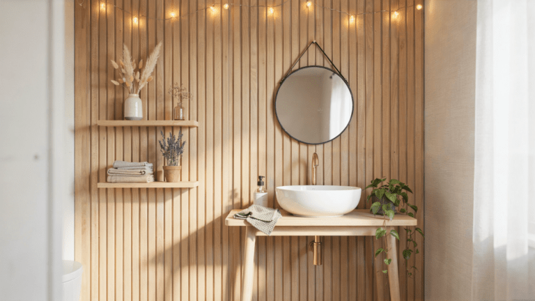 10 Wandgestaltung Ideen für ein stilvolles Gäste WC