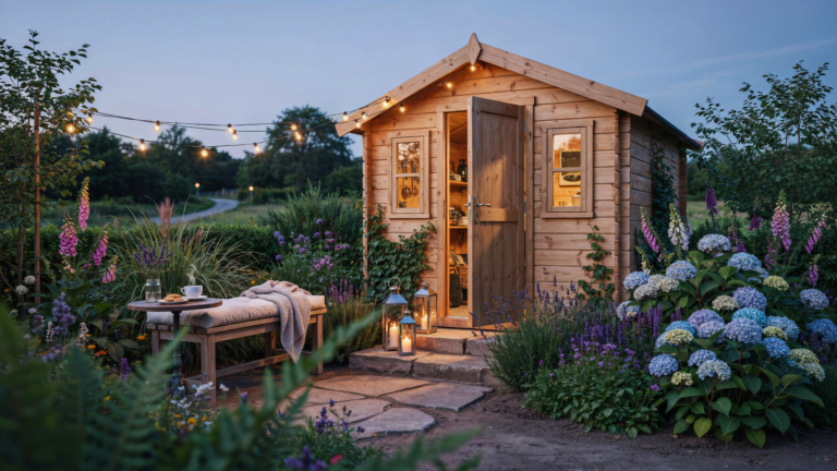 8 Gartenhaus Beleuchtung Ideen für mehr Gemütlichkeit